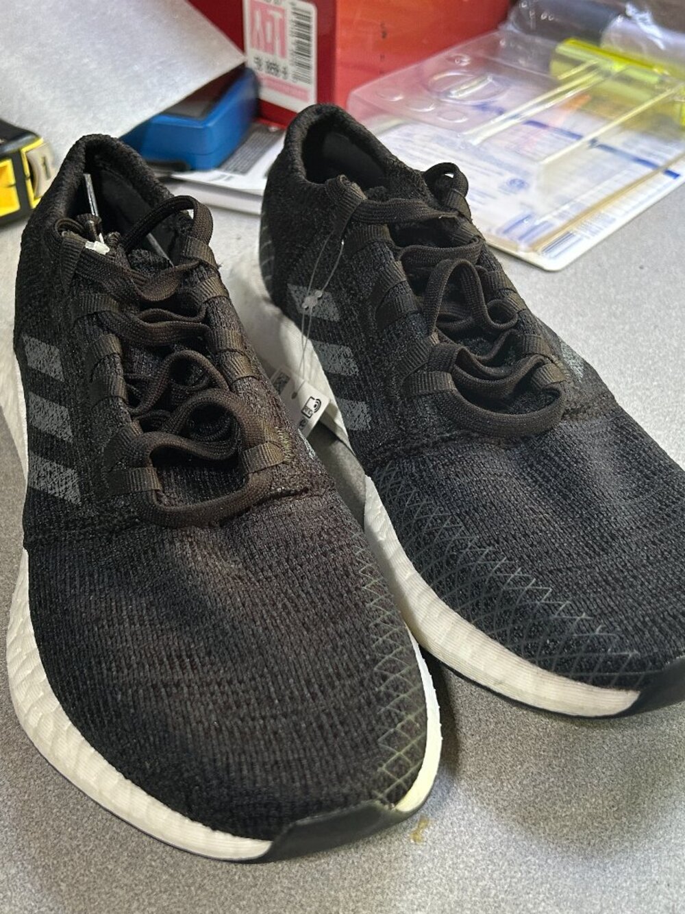 Adidas PureBOOST GO J ‘Carbon’ Running Shoes – Size 5 1/2 – New